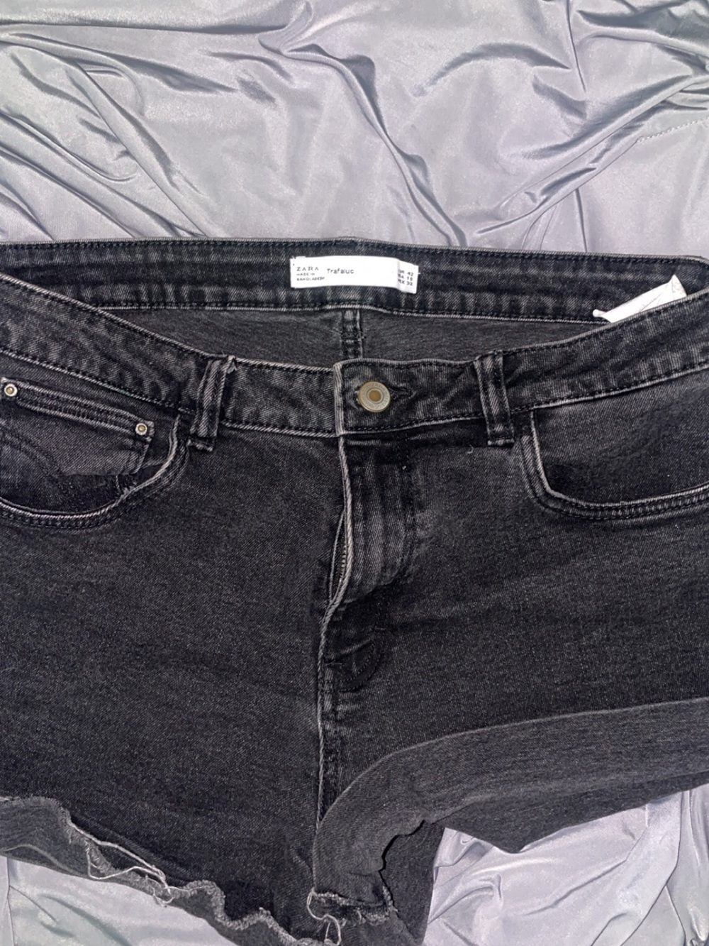 ZARA Washed Black High-Rise Women's Jeans